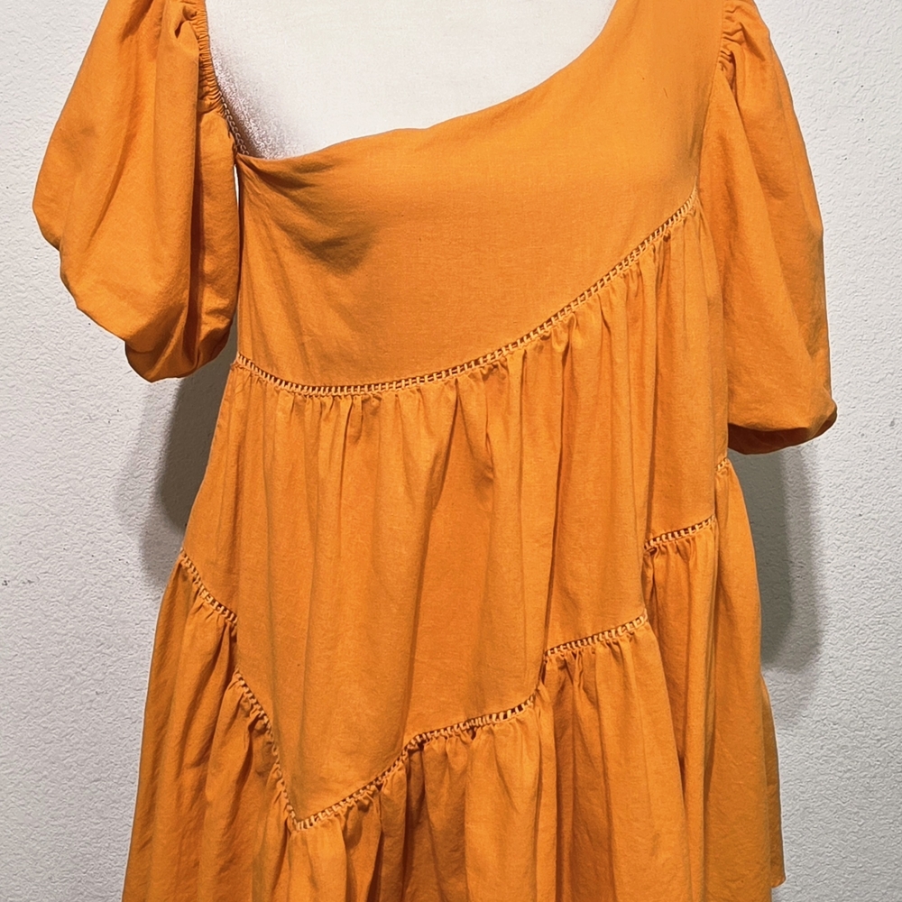 Showpo Bright Orange Harleen Mini Dress